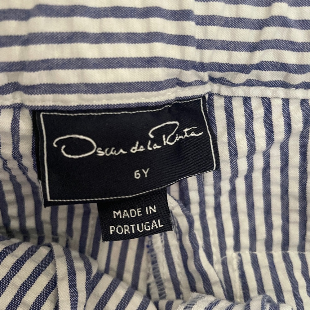 Boys Like New Oscar de la Renta Seersucker Suit - $75